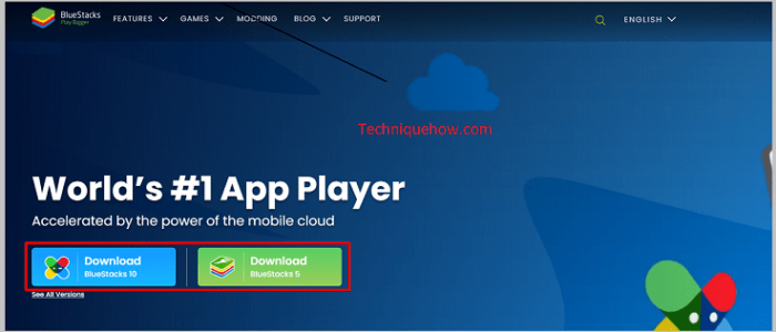 The two versions BlueStacks