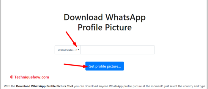 Click on Get profile picture