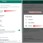 Last Seen by setting it to Nobody