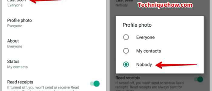 WhatsApp envía una notificación cuando bloqueas a alguien Last Seen by setting it to Nobody