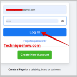 log in on facebook account