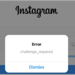 challenge_required on Instagram